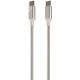 AKSBERRY (6900288580017) X161 Spring USB C - USB C, support 20V/5A, 100W, 1м в металлической оплетке, серебристый