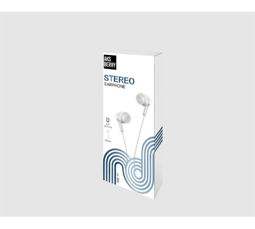 AKSBERRY (6900289280015) АM11 с микрофоном, белый