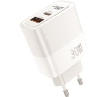 AKSBERRY (6900286940011) T46 30W PD/QC3.0 + кабель Type c, белый