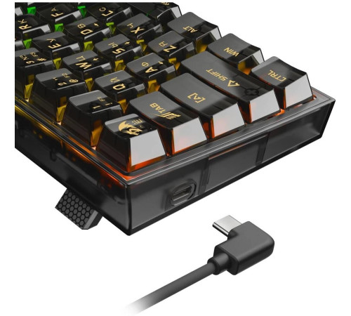 REDRAGON (71737) Fizz RU,RGB,прозрачный черный, механическая