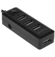 BURO Разветвитель USB 2.0 BU-HUB4-0.5L-U2.0 4порт. черный