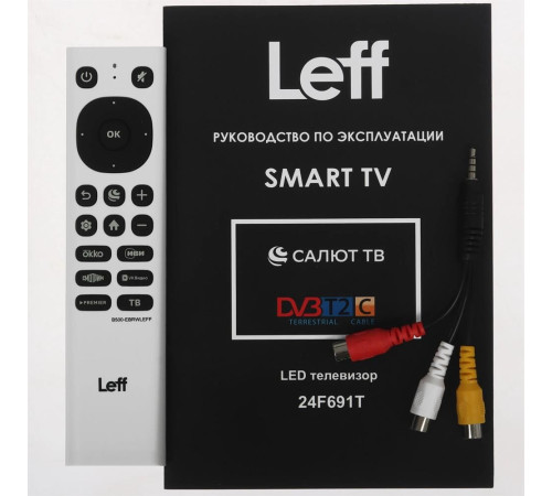 LEFF 24F691T FHD SMART TV Салют белый