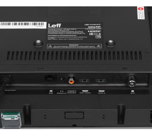 LEFF 24H690T HD SMART TV Салют
