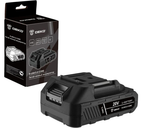 DEKO R-UNV3.0 CORE, Li-ion, 20В, 3.0А*ч 083-1014