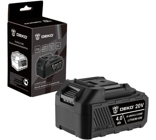 DEKO R-UNV4.0 CORE, Li-ion, 20В, 4.0А*ч 083-1015