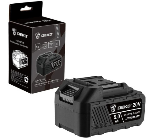 DEKO R-UNV5.0 CORE, Li-ion, 20В, 5.0А*ч 083-1016