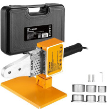 DEKO RPPWM1600W в пластиковом кейсе, 3 насадки (20-32 мм) 083-3008