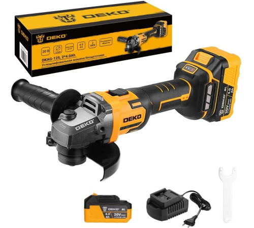 DEKO DKAG-125, 20В, 2*4.0Ач 083-1064