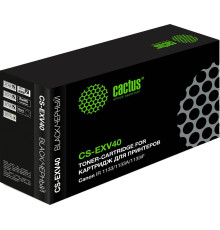CACTUS Картридж лазерный CS-EXV40 C-EXV40 черный (6000стр.) для Canon IR 1133/1133A/1133iF