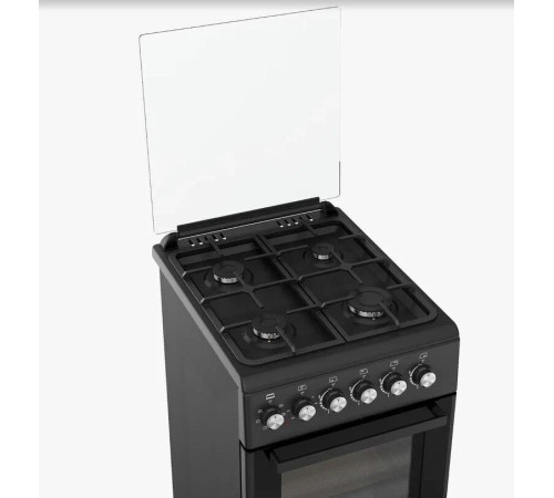 Плита газоэлектрическая NORDEN FF5405GAZD Черный матовый