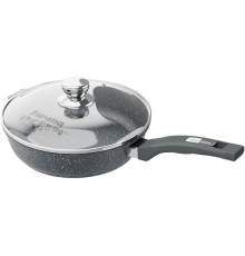 МЕЧТА С24701 Гранит 24см несъемная ручка стеклянная крышка