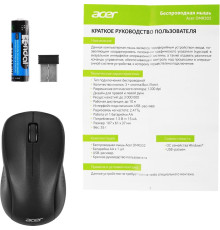 ACER Мышь OMR302 черный оптическая 1200dpi беспров. USB 3but (ZL.MCECC.01X)