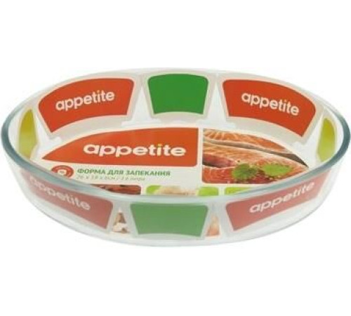 APPETITE PL12 стекл овал 26x18x6см/1,6л