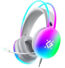 Гарнитура DEFENDER (64440) Ignis белый, RGB, провод 2 м