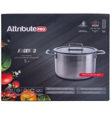 ATTRIBUTE ASA004 Кастрюля ARGENTO 5л 24см индукция