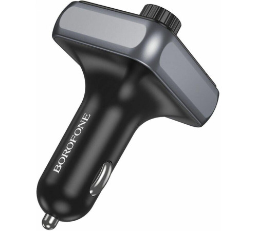 BOROFONE (6941991115257) BC50 FM-трансмиттер+АЗУ 2USB+1Type-C PD20W+QC3.0 , Black