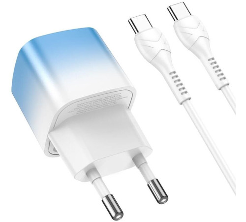 HOCO (6931474769374) C101A 1Type-C PD 20W быстрая зарядка , Blue ice