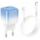 HOCO (6931474769374) C101A 1Type-C PD 20W быстрая зарядка , Blue ice