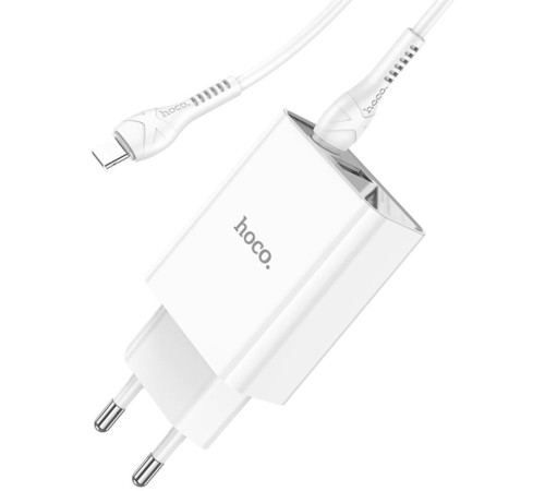 HOCO (6931474769824) C100Aaa 1USB+1Type-C 3.0A QC3.0 PD 20W , White