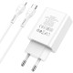 HOCO (6931474769824) C100Aaa 1USB+1Type-C 3.0A QC3.0 PD 20W , White