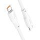 HOCO (6931474790736) X93aa 240W USB 5.0A PD 240W для Type-C Type-C , 1м - белый