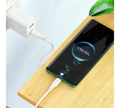HOCO (6931474790736) X93aa 240W USB 5.0A PD 240W для Type-C Type-C , 1м - белый