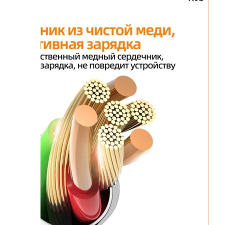 HOCO (6931474790736) X93aa 240W USB 5.0A PD 240W для Type-C Type-C , 1м - белый