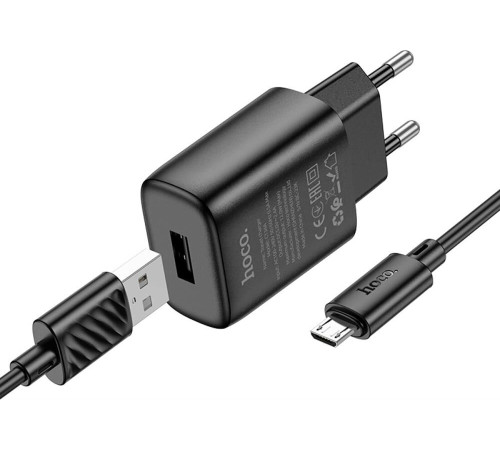 HOCO (6942007621298) C134A 1USB 2.4A H , Black