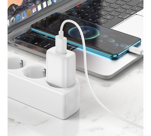 HOCO (6942007621304) C134A 1USB 2.4A , White