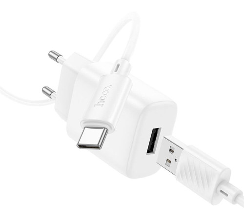 HOCO (6942007621304) C134A 1USB 2.4A , White