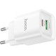 СЗУ HOCO (6942007630276) C147A 1USB+1Type-C 3.0A PD 20W+QC3.0 , White
