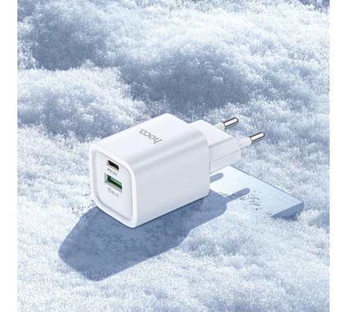 HOCO (6942007630337) C149A СЗУ 1USB+1Type-C 3.0A PD 30W+QC3.0 , White