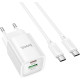 HOCO (6942007630337) C149A СЗУ 1USB+1Type-C 3.0A PD 30W+QC3.0 , White
