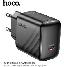 HOCO (6942007639750) CS24A 1Type-C PD 25W быстрая зарядка , Black