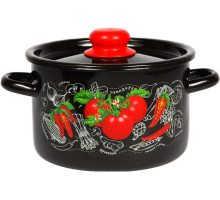 СТАЛЬЭМАЛЬ 1с16с/1 Помидорки эмал 2,9л черная