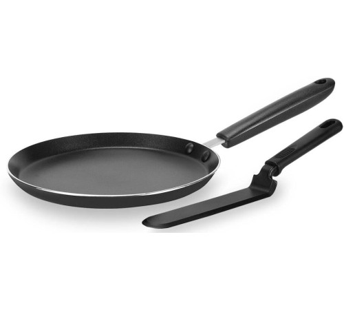 Сковорода блинная RONDELL Pancake frypan RDA-1407 круглая 26см покрытие: Xylan Plus ручка несъемная (без крышки) черный