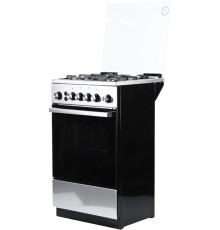 Газовая плита DE LUXE 5040.40г(кр)чр 010 нержавеющая сталь