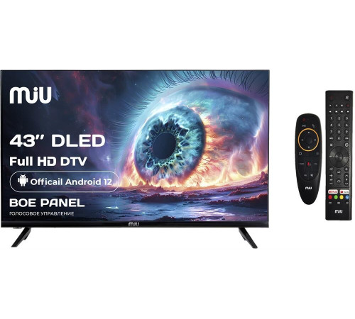 MIU Н43АSР100SV SMART TV Android безрамочный