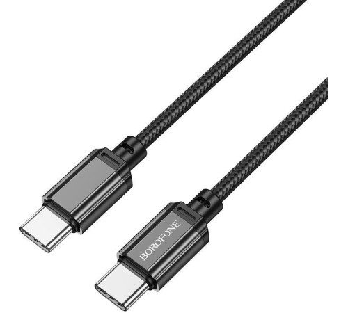 BOROFONE (6974443389067) BX87 нейлон 1м USB 3.0A PD 60W для Type-C Type-C Black 1 м