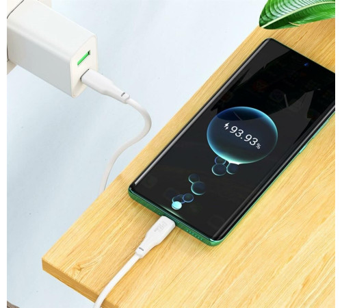 HOCO (6931474790743) X93 USB 5.0A PD 240W дл White 2 м