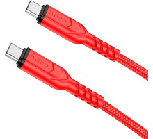 HOCO (6931474794154) X59 USB 3.0A 60W для Type-C Type-C Red 1 м