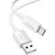 HOCO (6942007626309) X107 USB 3.0A для Type-C White 1 м