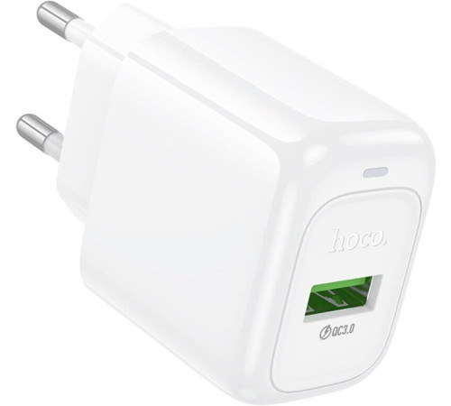 HOCO (6942007631457) CS52A 1USB 3.0A QC3.0 18W White