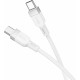 HOCO (6942007636278) X109 USB 3.0A 60W для Type-C Type-C White 1 м