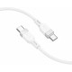HOCO (6942007636278) X109 USB 3.0A 60W для Type-C Type-C White 1 м