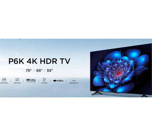 TCL 75P6K UHD 4K SMART TV Google