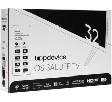 TOPDEVICE TDTV32CS08F HD SMART TV белый