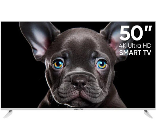 TOPDEVICE TDTV50CS08U UHD SMART TV белый