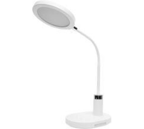 ULTRAFLASH (15719) UF-803 C01 белый (Led св-к настольный,круг, 12Вт, 3 ур. яркости.CCT)
