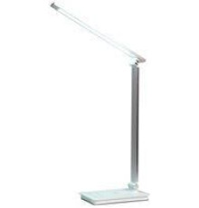 ULTRAFLASH (15723) UF-834 C01 белый (Led св-к настольный, 8Вт, 5 ССТ, диммируемый, ночник, таймер, зарядка)